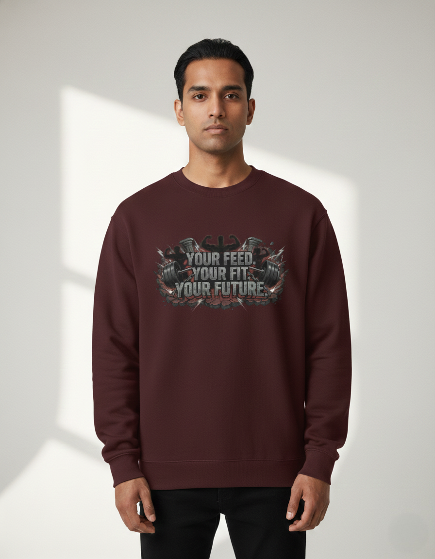 Gym Fit Sweatshirt - Unisex Cotton Fitness Wear | Avatar Clothing Co.